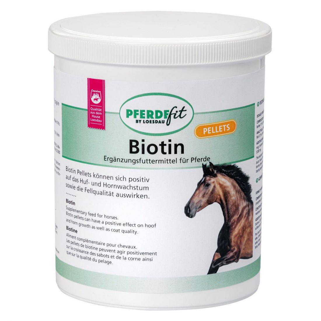 Biotin Pellet, Loesdau Horse-Fit