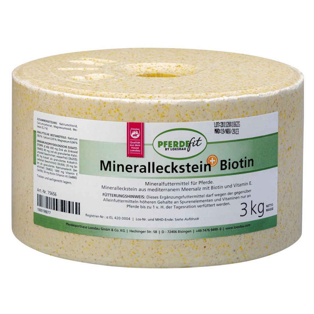 Nyalósó Mineral-Biotin plus, Loesdau PFERDEfit
